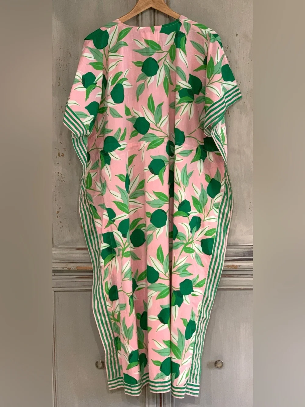 Print Fresh Lime Zest Organic Cotton Caftan OS P - Picture 5 of 15